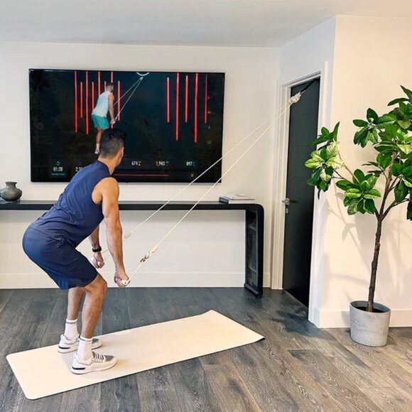 LIT AXIS™ smart resistance bands home workout kit gear - Cherry - Picture 2 of 4